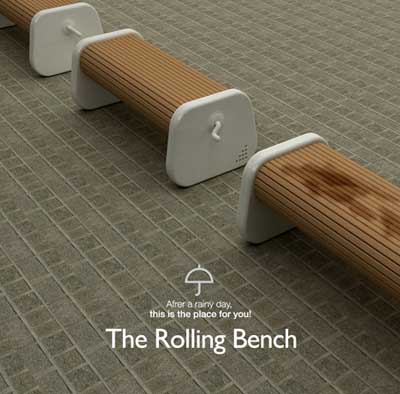 Banc déroulant